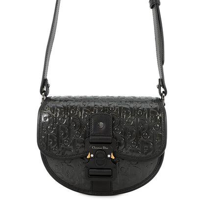 Dior Gallop Shoulder Bag Gray1ADPO033DOV Patent Leather Size Mini
