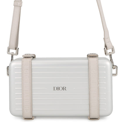 Dior Rimowa Collaboration Personal Clutch Shoulder Bag Silver/Greige2DRCA295YWT Aluminium