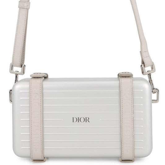 Dior Rimowa Collaboration Personal Clutch Shoulder Bag Silver/Greige2DRCA295YWT Aluminium