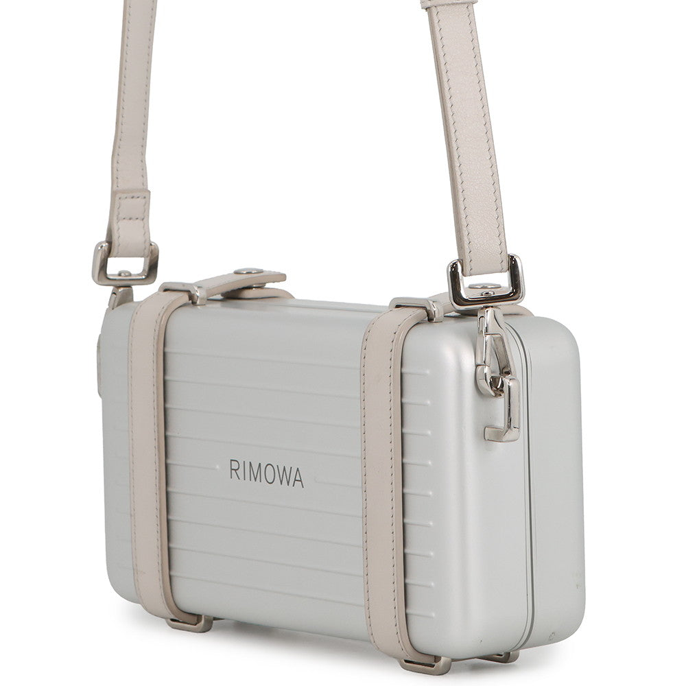 Dior Rimowa Collaboration Personal Clutch Shoulder Bag Silver/Greige2DRCA295YWT Aluminium