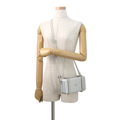 Dior Rimowa Collaboration Personal Clutch Shoulder Bag Silver/Greige2DRCA295YWT Aluminium
