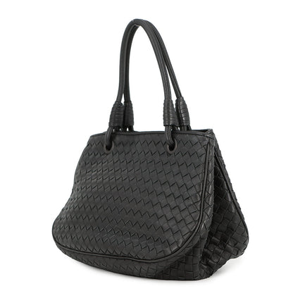 Bottega Veneta INTRECCIATO Handbag Black Leather