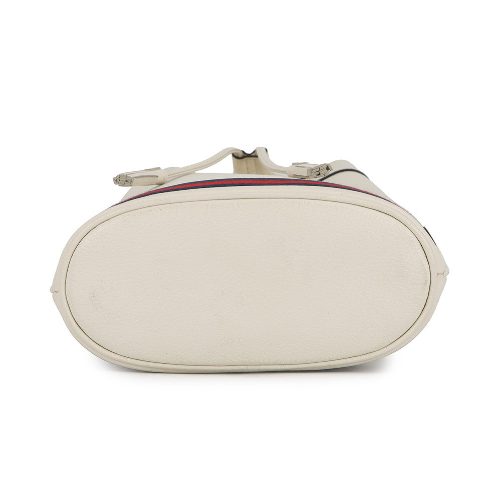 GUCCI Ophidia Small Bucket Bag Off-white610846 Leather