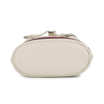 GUCCI Ophidia Small Bucket Bag Off-white610846 Leather