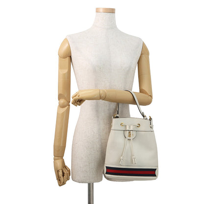 GUCCI Ophidia Small Bucket Bag Off-white610846 Leather