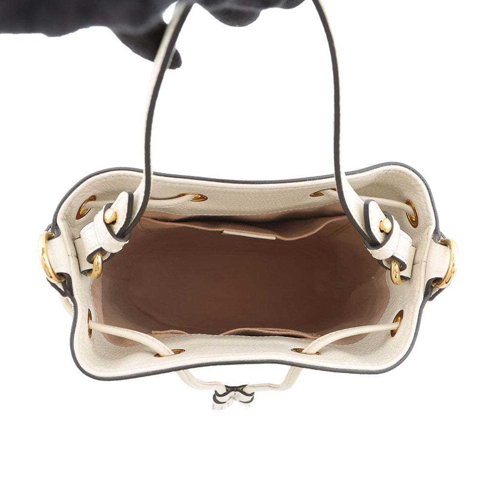 GUCCI Ophidia Small Bucket Bag Off-white610846 Leather