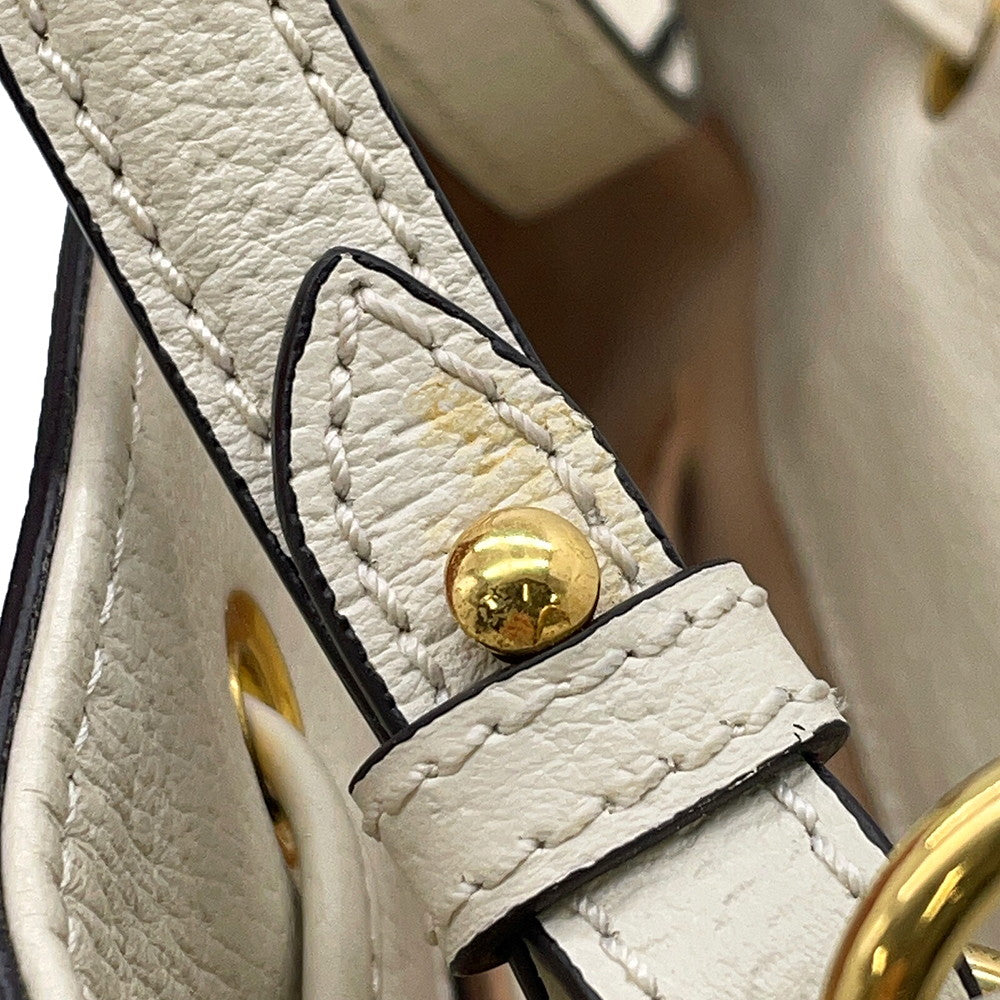 GUCCI Ophidia Small Bucket Bag Off-white610846 Leather