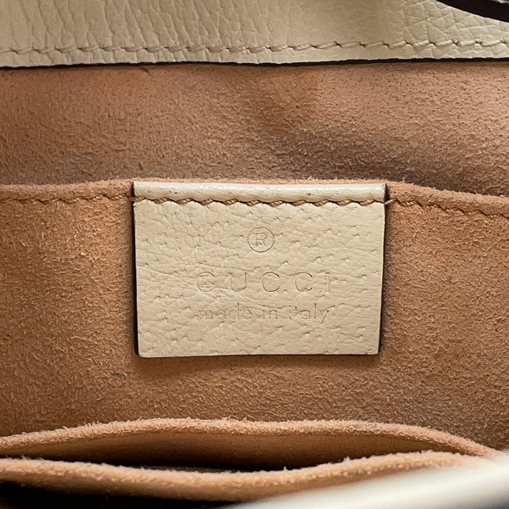 GUCCI Ophidia Small Bucket Bag Off-white610846 Leather