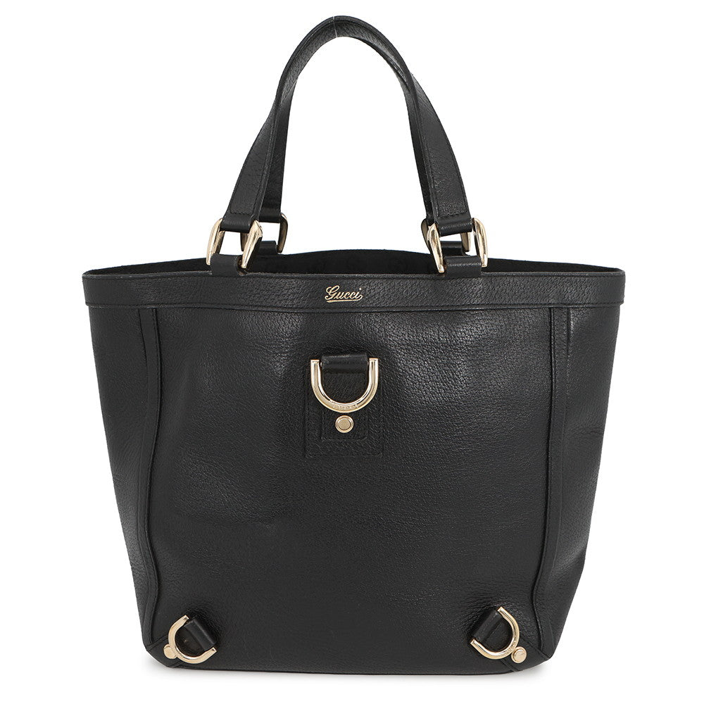 GUCCI Abbey Tote Bag Black130739 213317 Leather