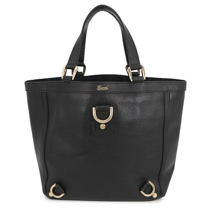 GUCCI Abbey Tote Bag Black130739 213317 Leather