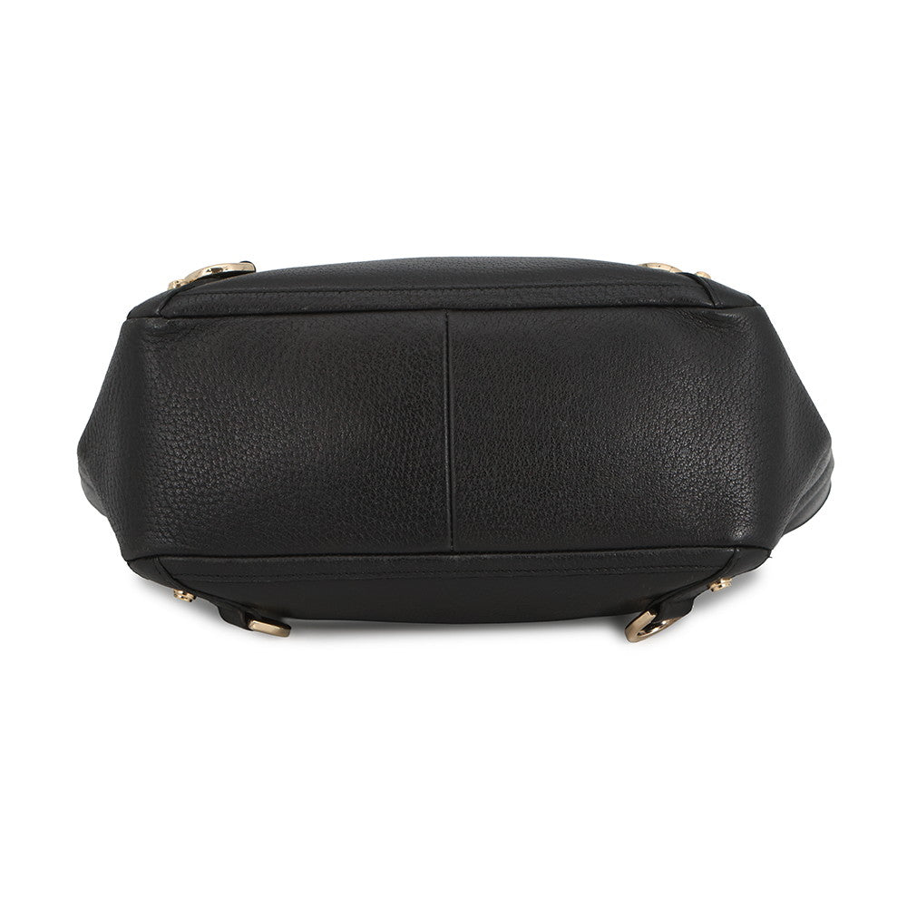 GUCCI Abbey Tote Bag Black130739 213317 Leather