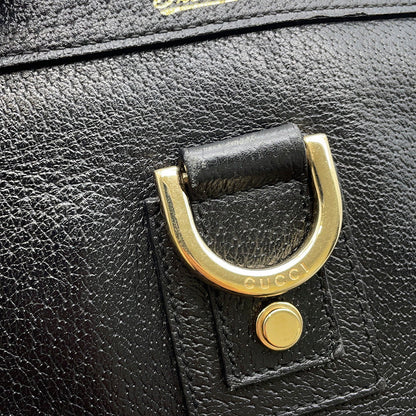GUCCI Abbey Tote Bag Black130739 213317 Leather