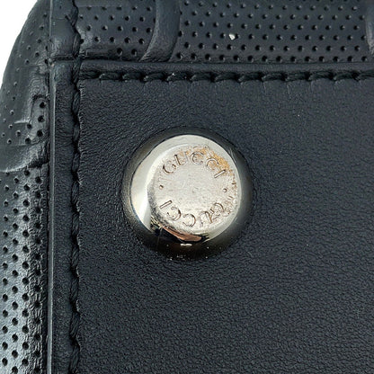 GUCCI GG embossed Tote Bag Black625774 527066 Leather
