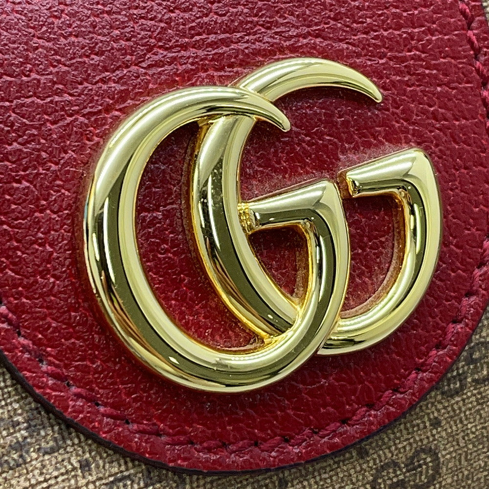 GUCCI Medium Duffle Bag Doraemon Collaboration Brown/Red647815 Mini GG Supreme Leather