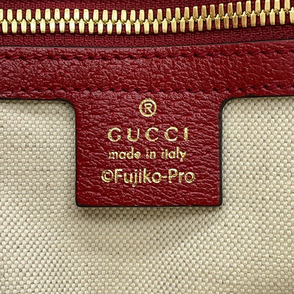 GUCCI Medium Duffle Bag Doraemon Collaboration Brown/Red647815 Mini GG Supreme Leather