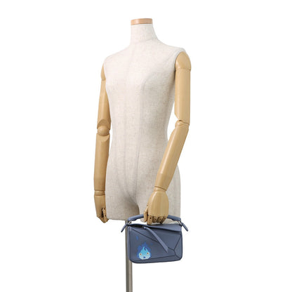 LOEWE Puzzle Bag Ghibli Collaboration BlueA510U95X66 Leather Size Mini