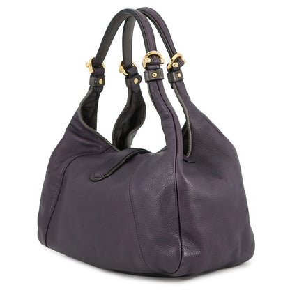 LOEWE Calle Shoulder Bag Purple317.75.A27 Leather