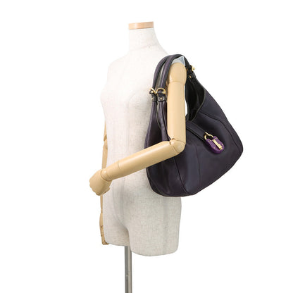 LOEWE Calle Shoulder Bag Purple317.75.A27 Leather