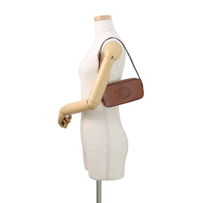CELINE Cuir Triomphe Shoulder Bag Brown10J583DR8 Leather