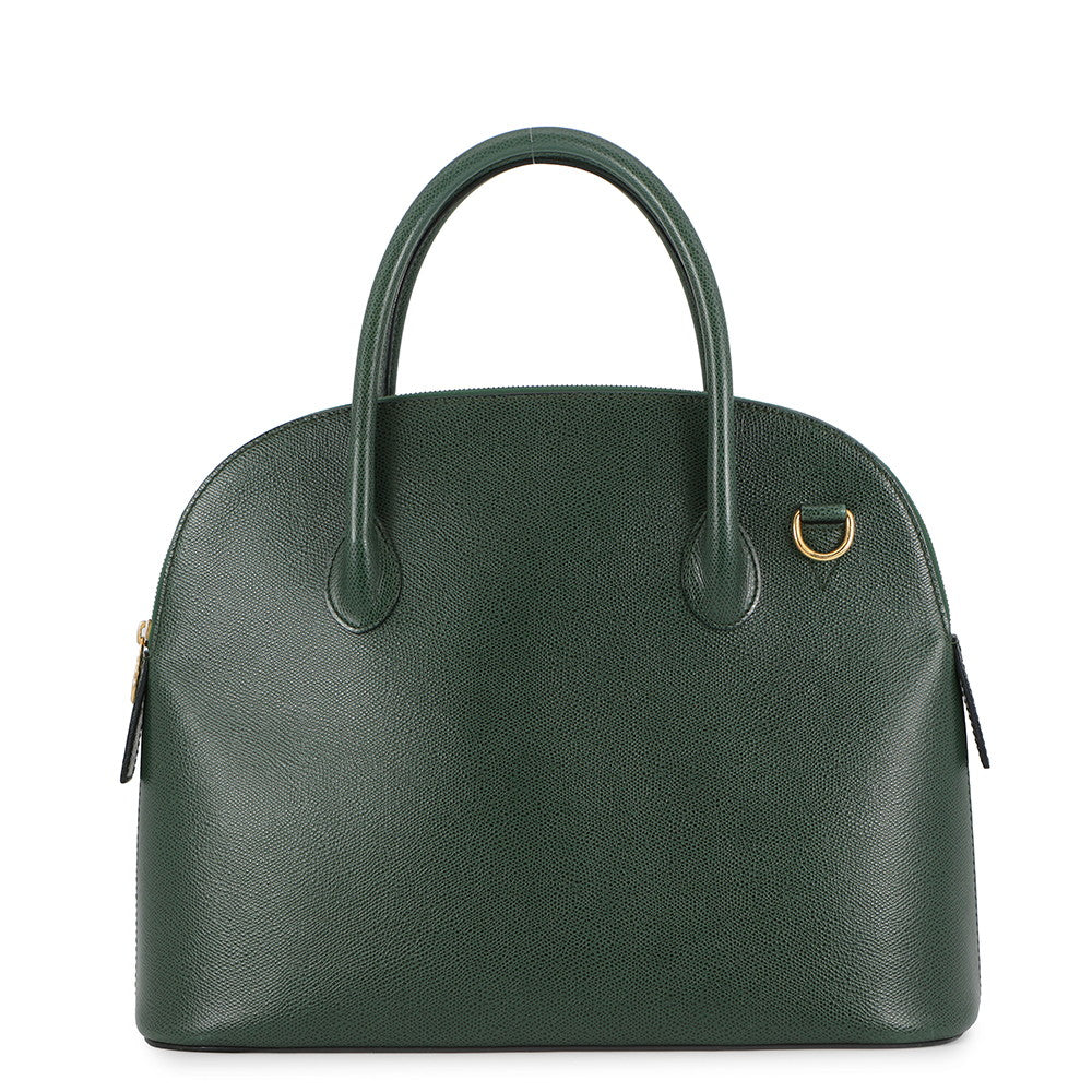 CELINE Handbag Green Leather