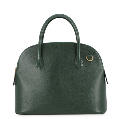CELINE Handbag Green Leather
