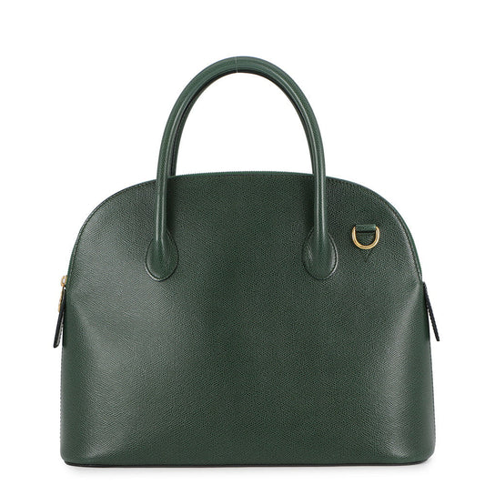 CELINE Handbag Green Leather