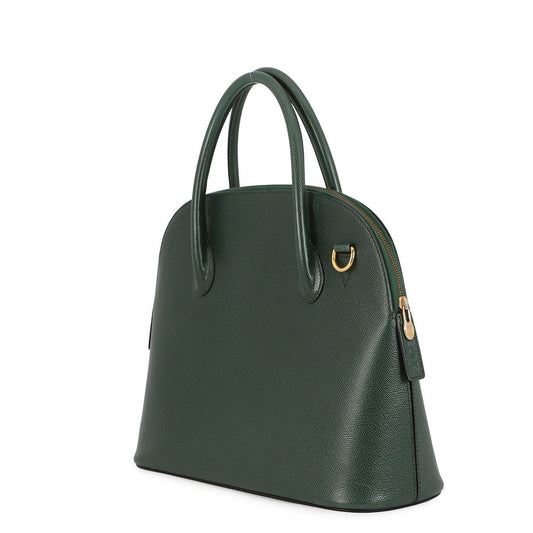 CELINE Handbag Green Leather