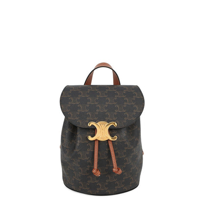 CELINE Bonnie Triomphe Backpack Tan118702CAS 04LU PVC Leather