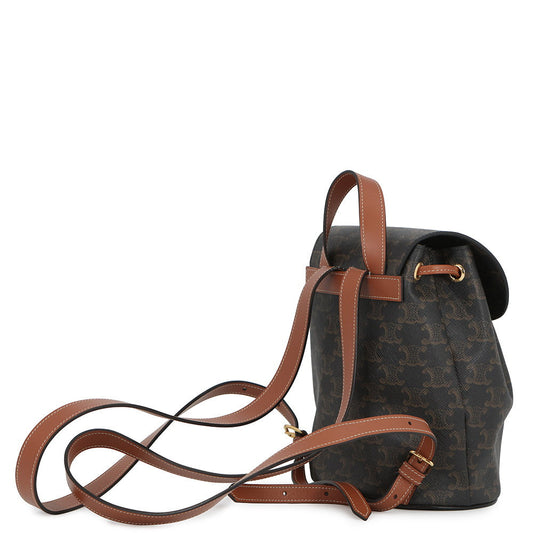 CELINE Bonnie Triomphe Backpack Tan118702CAS 04LU PVC Leather