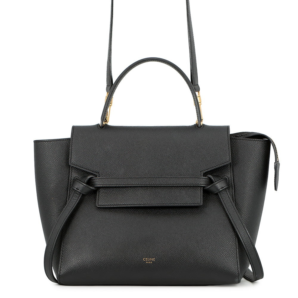 CELINE Belt bag Black189153 Leather Size micro