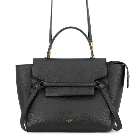 CELINE Belt bag Black189153 Leather Size micro