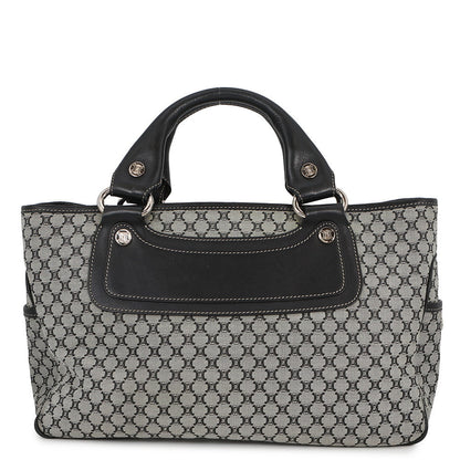 CELINE Macadam boogie bag Black/Gray134022 Canvas Leather