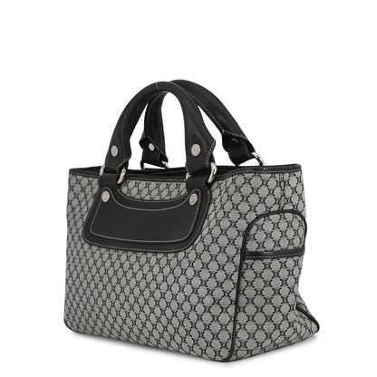 CELINE Macadam boogie bag Black/Gray134022 Canvas Leather
