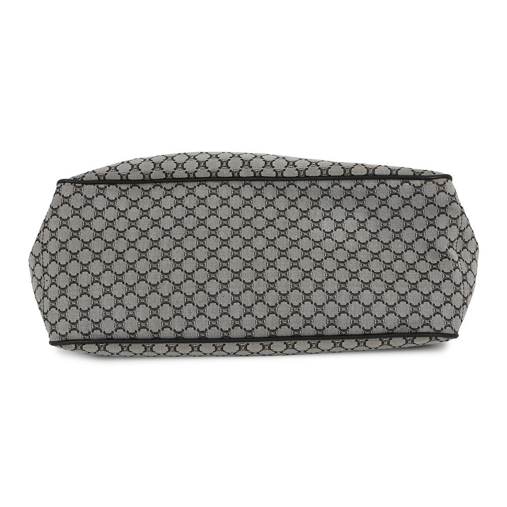 CELINE Macadam boogie bag Black/Gray134022 Canvas Leather