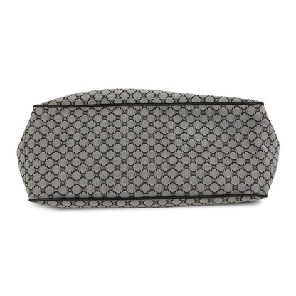 CELINE Macadam boogie bag Black/Gray134022 Canvas Leather