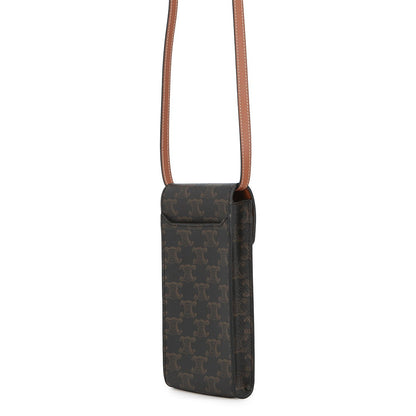 CELINE Triomphe Phone Pouch Tan10K682DS3.04LU PVC