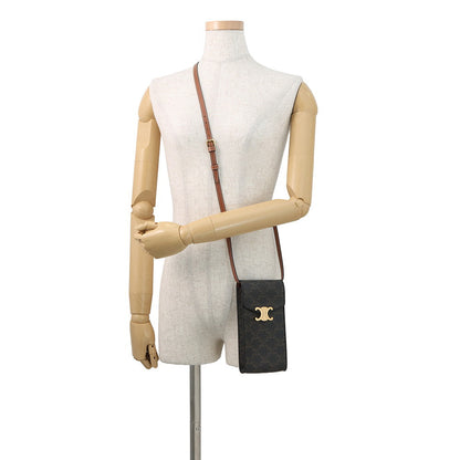 CELINE Triomphe Phone Pouch Tan10K682DS3.04LU PVC