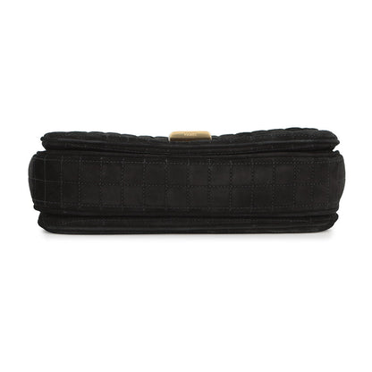 CELINE CMedium Shoulder Bag Black187253BJI.38NO suede