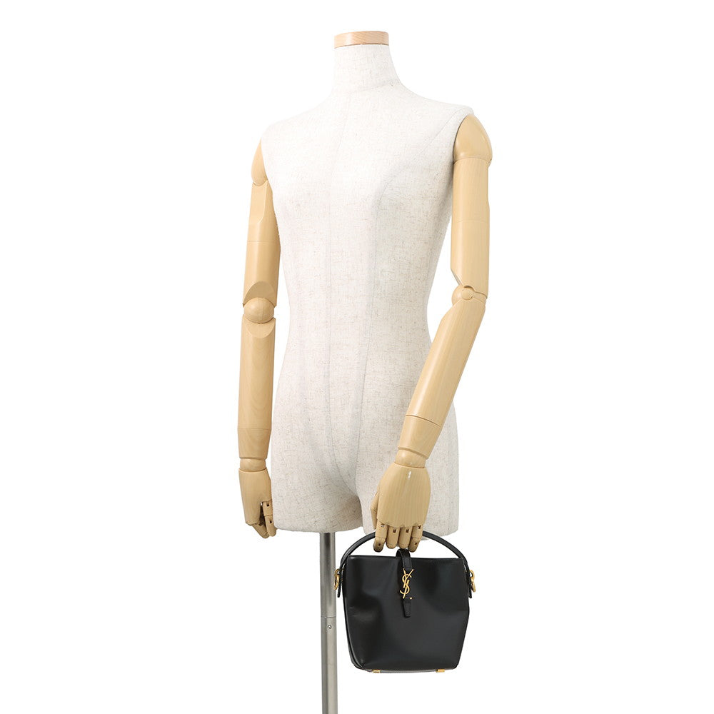 SAINT LAURENT PARIS LE 37 2way Handbag Black7658702R20W1000 Calf Leather Size Mini