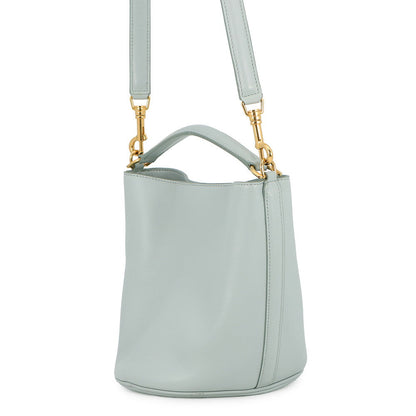 CELINE Teen Bucket 16 Shoulder Bag Soft blue197573CR4.07SZ Calf Leather