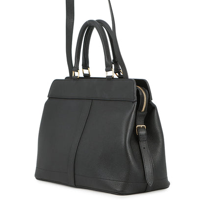 CELINE Cabas de France 2-way Bag Black192663CRE.38NO Grained CalfLeather Size Medium