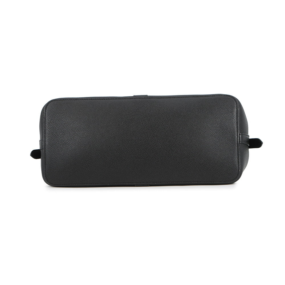 CELINE Cabas de France 2-way Bag Black192663CRE.38NO Grained CalfLeather Size Medium