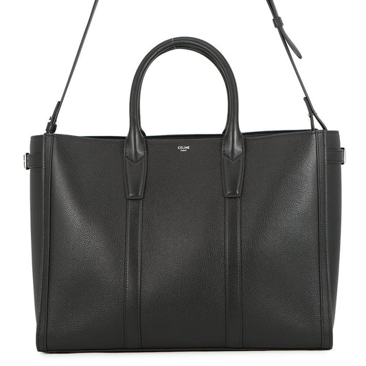CELINE Cabas Marrake 2-way Bag Black116273FGA.38SI Sapuru Calf Leather Size Medium