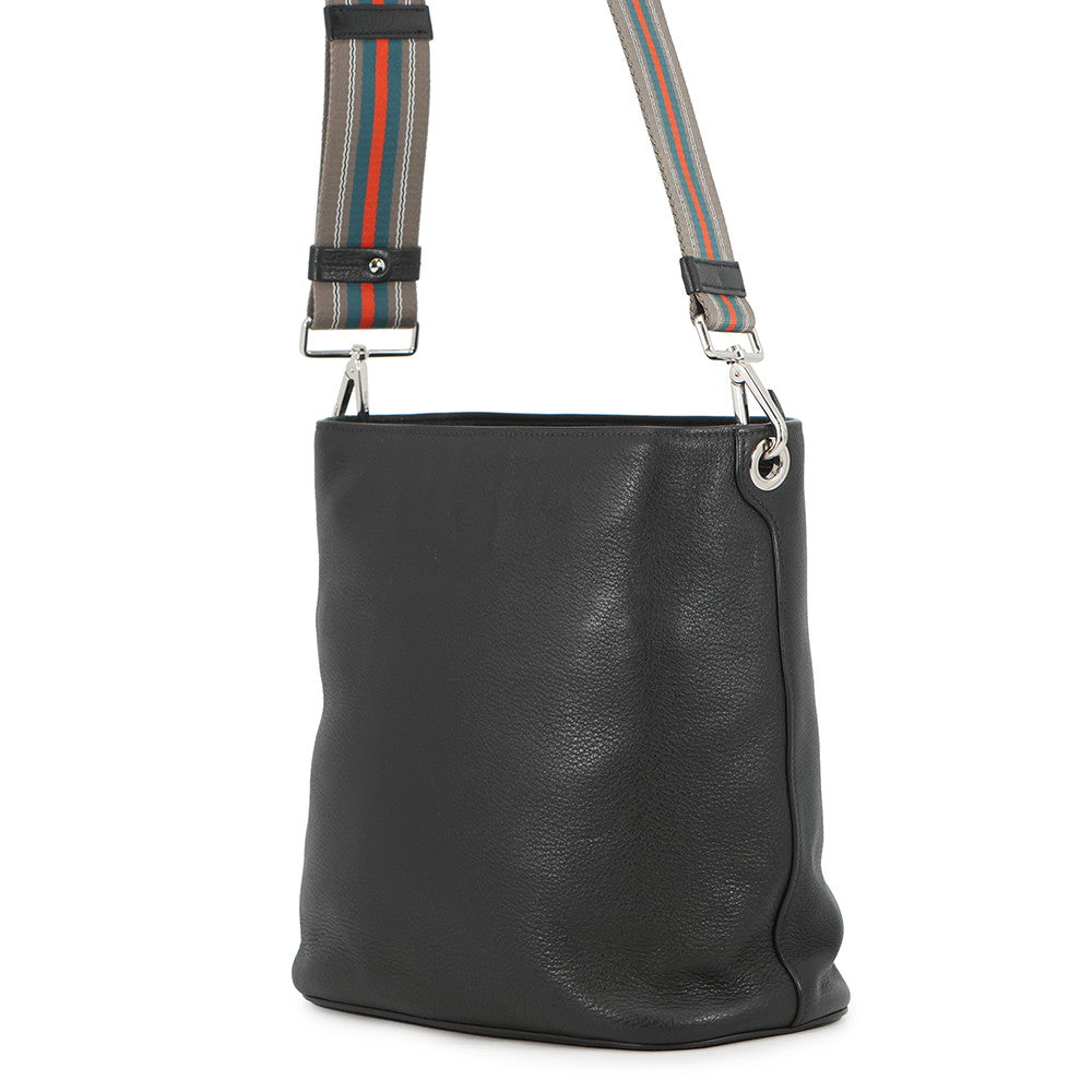 PRADA Vitello Phoenix Shoulder Bag Black1BE057_2E8K_F0002 Leather