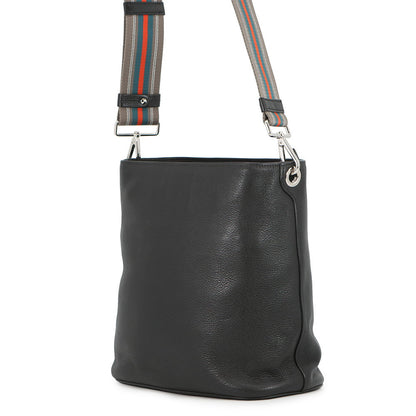 PRADA Vitello Phoenix Shoulder Bag Black1BE057_2E8K_F0002 Leather