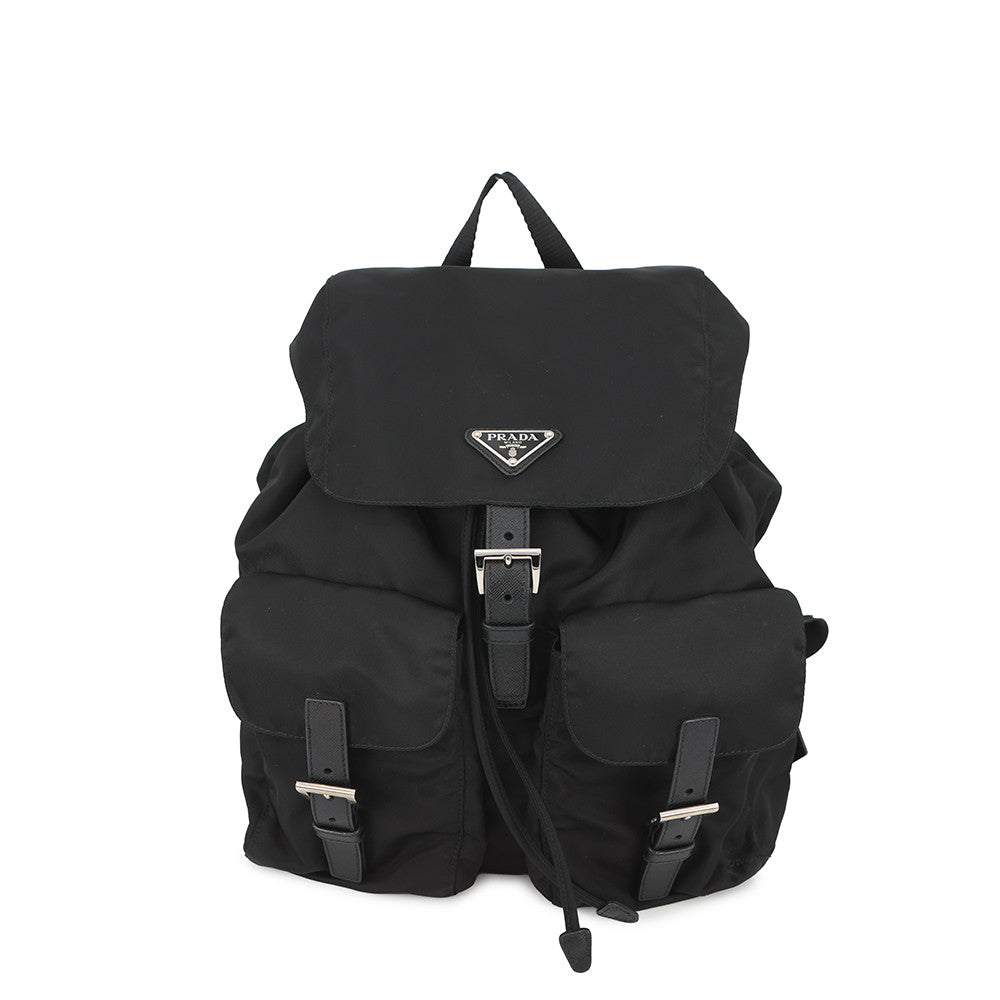 PRADA Logo Backpack Black1BZ811_V44_F0002_V_OOO Nylon