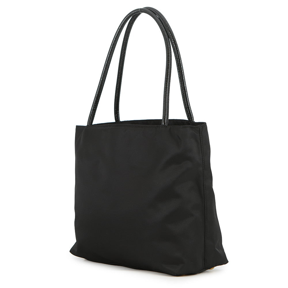 PRADA Logo Tote Bag BlackBR3855 Nylon
