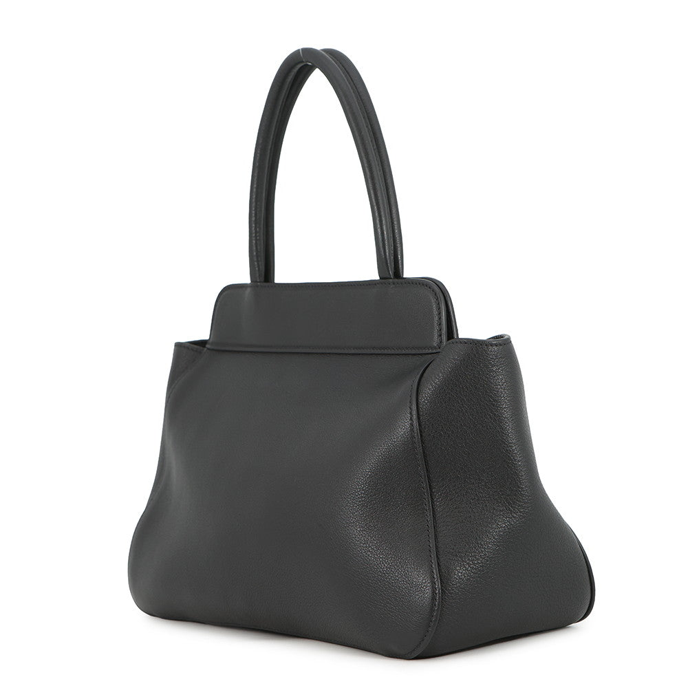 PRADA Logo Handbag Black1BG533_2CYS_F0002_V_OOO Soft Grain Leather Size Medium