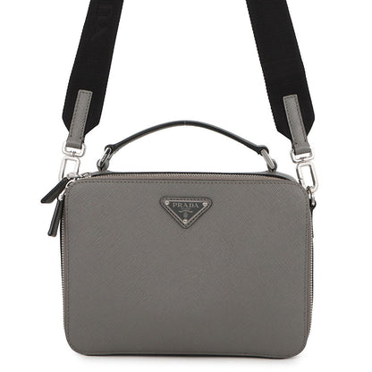 PRADA Brique 2way Shoulder Bag Gray1VH069_9Z2_F0K44 Saffiano LeatherLeather