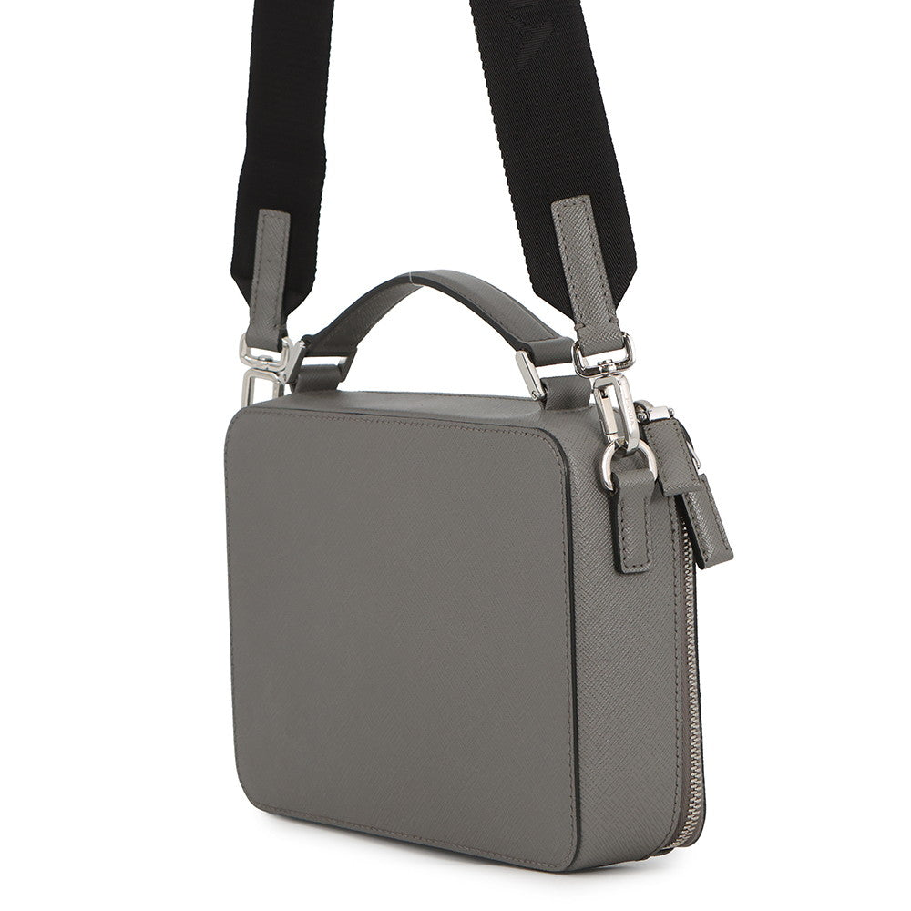 PRADA Brique 2way Shoulder Bag Gray1VH069_9Z2_F0K44 Saffiano LeatherLeather
